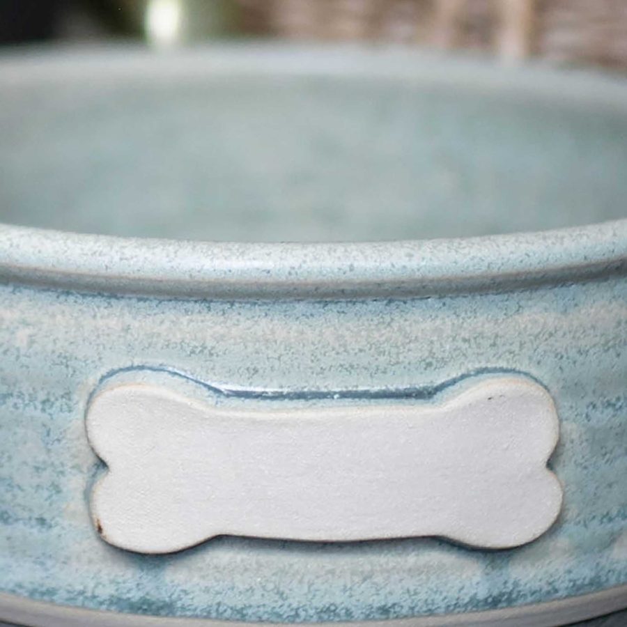 TBStoneware Dog Bowls in wash