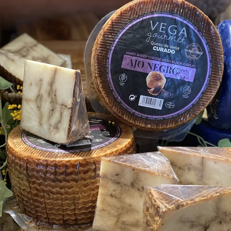 Cured Sheep's Cheese with Black Garlic