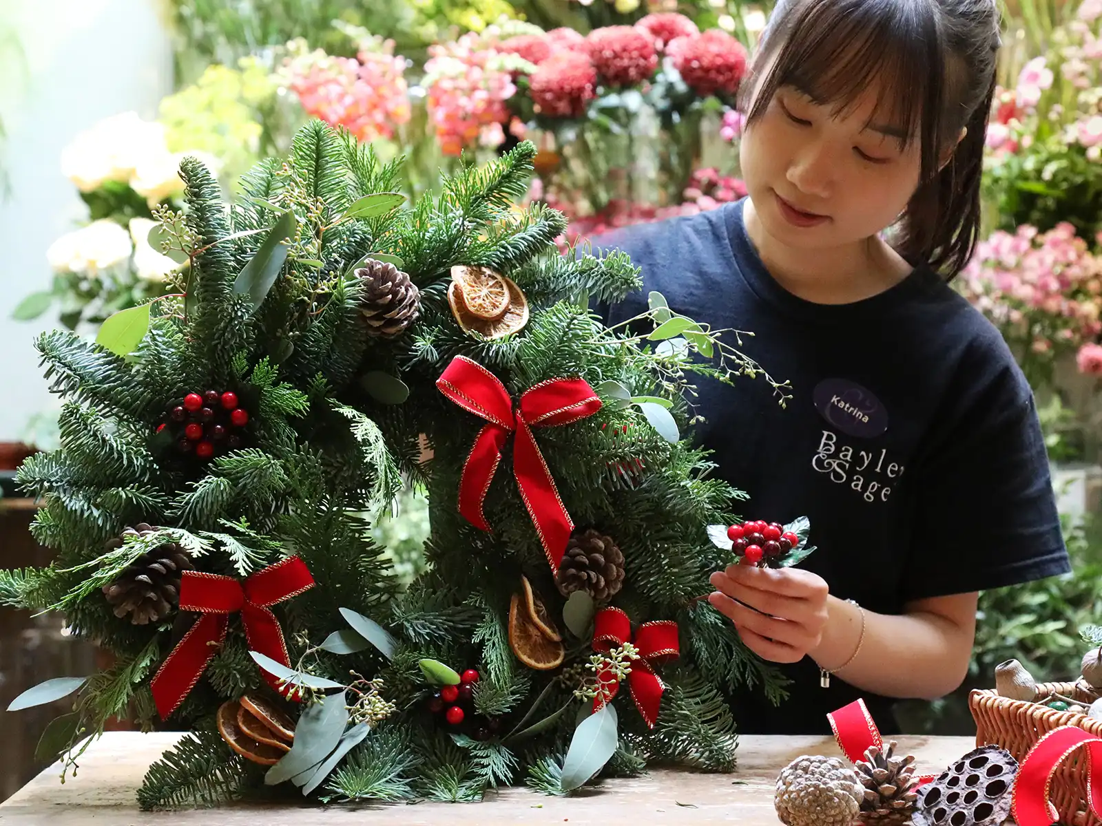 Bayley & Sage Christmas Wreath